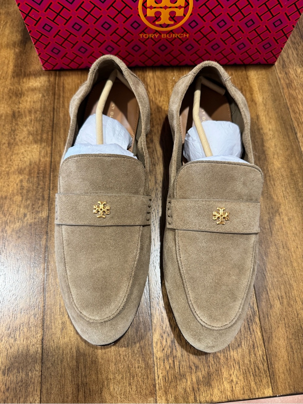 Tory Burch Suede Ballet Loafer - Picture 5 of 8